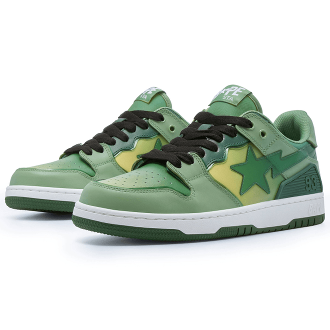 A Bathing Ape Bape SK8 Sta Green Gradation 1I70-291-020/1I70-191-021