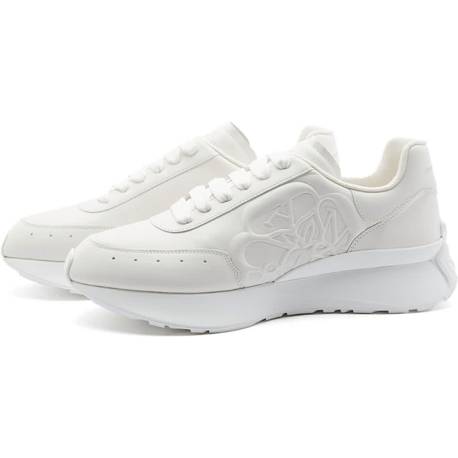 Alexander McQueen Sprint Runner Triple White 688548 WIC94 9000