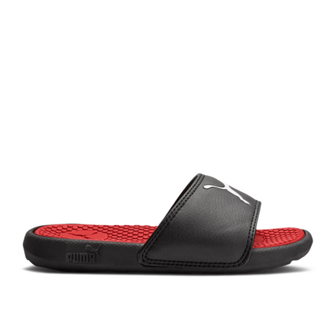 Puma Cool Cat Sport Slide Little Kid 'Black High Risk Red' 371035-03