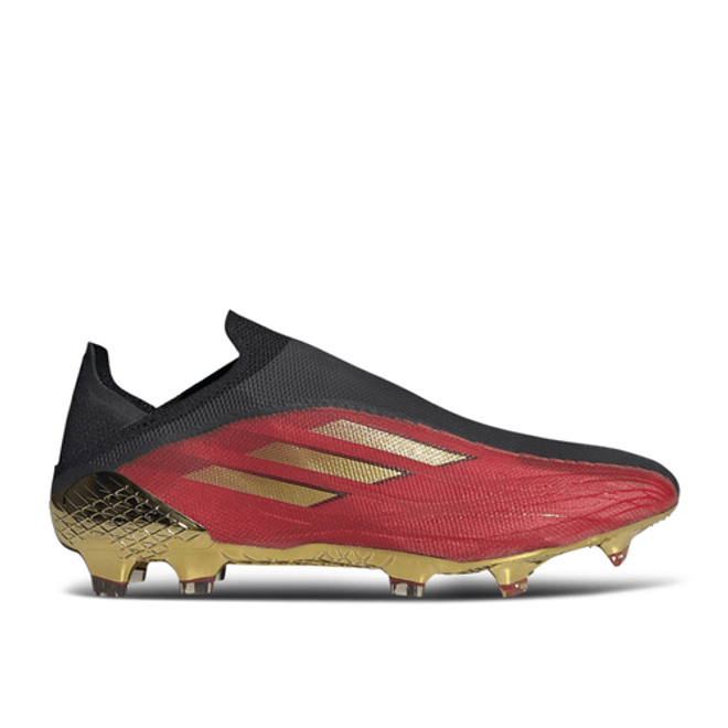 adidas X Speedflow+ FG 'Vivid Red Gold Metallic'