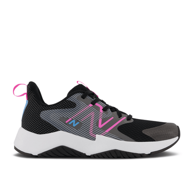 New Balance Rave Run v2 Big Kid X-Wide 'Black Vibrant Spring' GKRAVBP2-XW