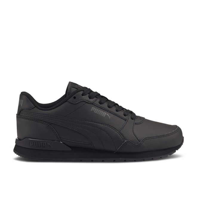 Puma ST Runner v3 Leather Jr 'Triple Black' 384904-01