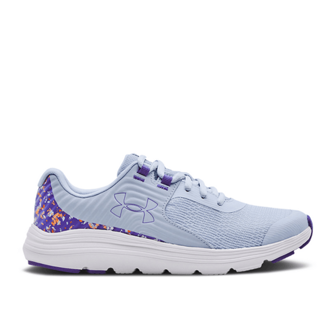 Under Armour Outhustle Print GS 'Oxford Blue Brilliant Violet' 3025061-400