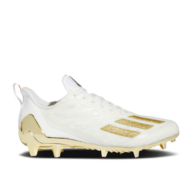 adidas Adizero Cleats 'White Gold Metallic'