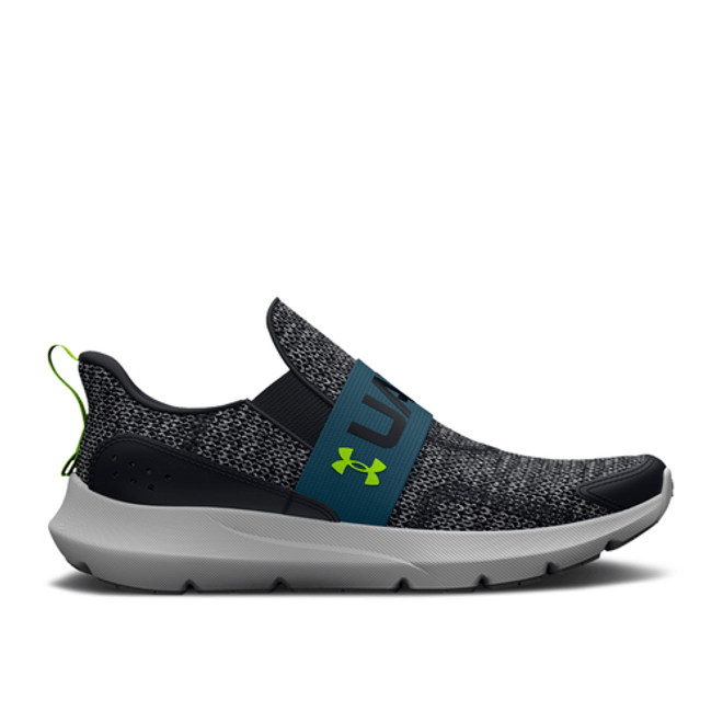 Under Armour Surge 3 Slip PS 'Black Static Blue Lime' 3026529-002