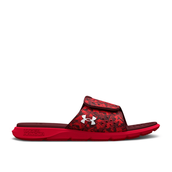 Under Armour Wmns Ignite 7 Graphic Strap Slide 'Red Camo' 3026028-602