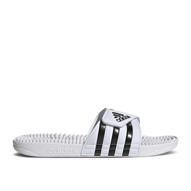 adidas Adissage Slides 'White Black'