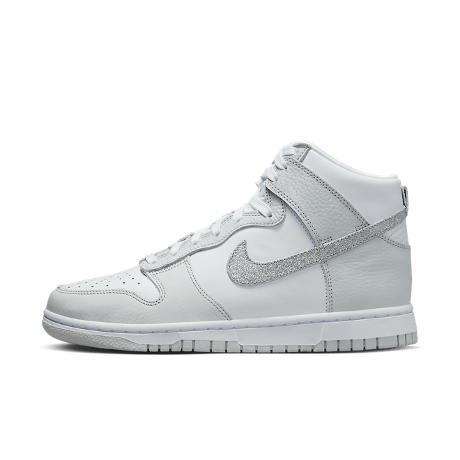 Nike Wmns Dunk High 'Silver Glitter Swoosh' FJ4578-100