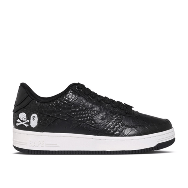 BAPE Neighborhood x Bapesta 'Black Crocodile & Ostrich' 1J23191901