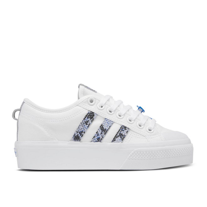 adidas Wmns Nizza Platform 'Snakeskin - White Focus Blue'