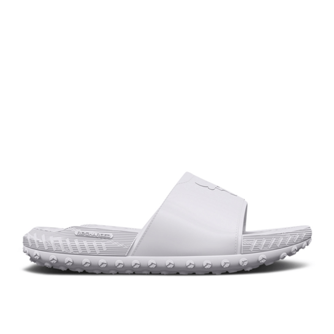 Under Armour Project Rock 3 Slide 'White Halo Grey' 3026034-100