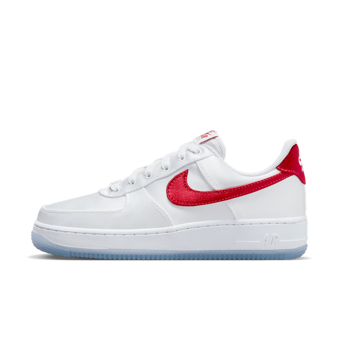 Nike Air Force 1 Low Satin WMNS 'White Red' DX6541-100