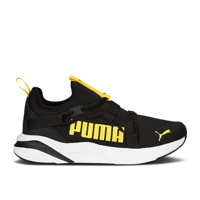 Puma SoftRide Rift Pop Big Kid 'Black Pelé Yellow'