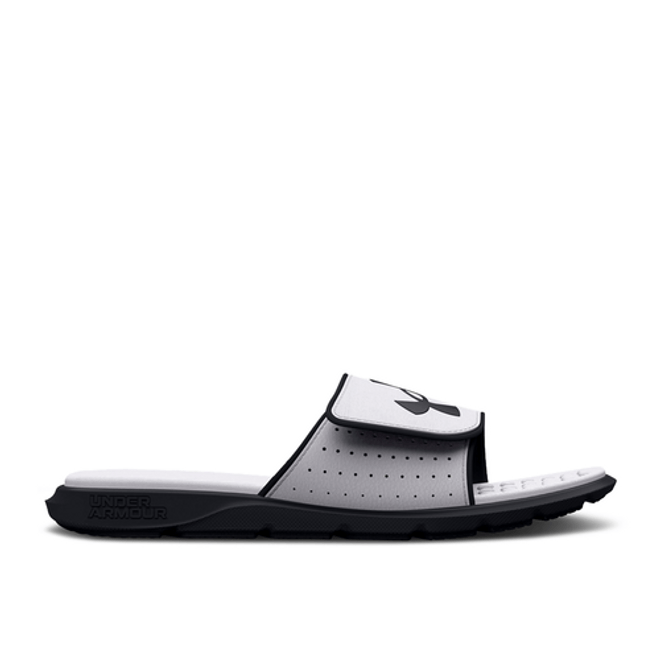 Under Armour Ignite 7 Graphic Footbed Slide GS 'White Black' 3026038-100