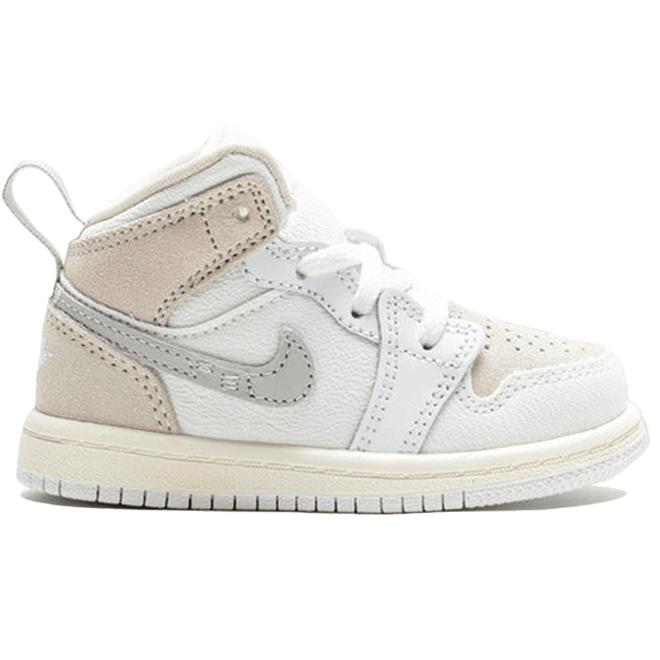 Air Jordan 1 Mid SE Craft Inside Out White Grey (TD) FB9140-120