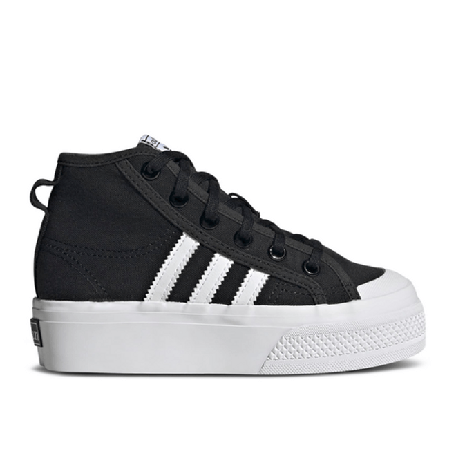 adidas Nizza Platform Mid J 'Black Black'