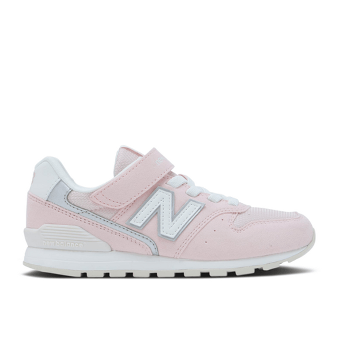 New Balance 996 Bungee Lace Top Strap Big Kid Wide 'Rose Pink White' YV996XC3-W