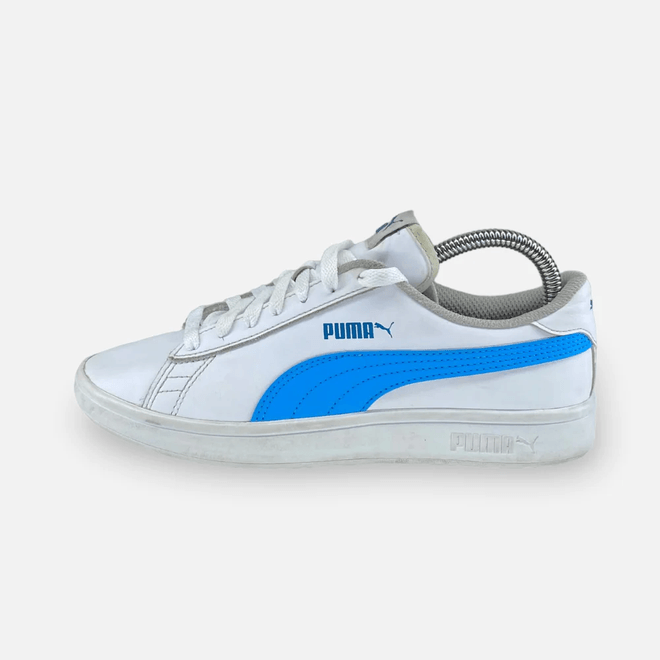 Puma Smash V2 Jr white blue  365170-21