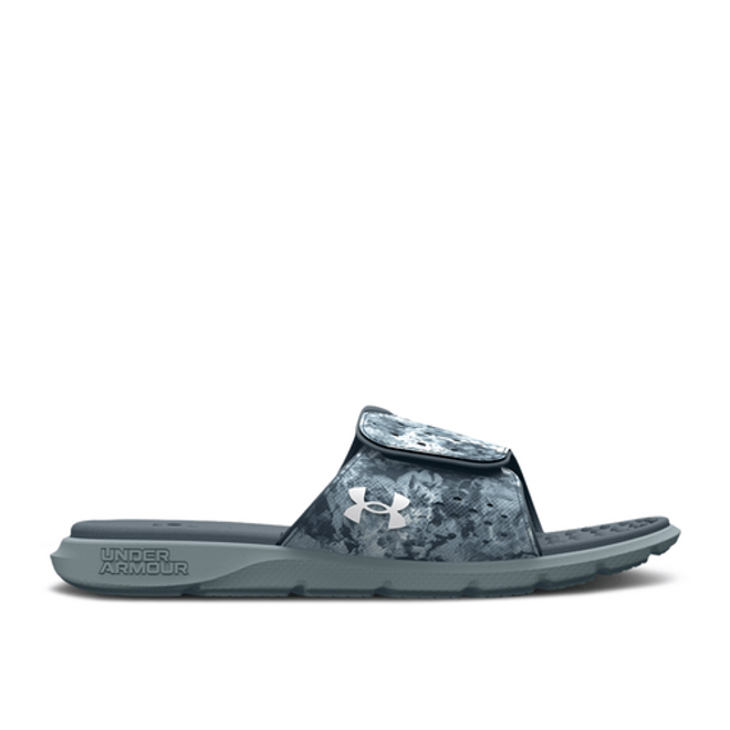 Under Armour Wmns Ignite 7 Graphic Strap Slide 'Grey Mist Camo' 3026028-101