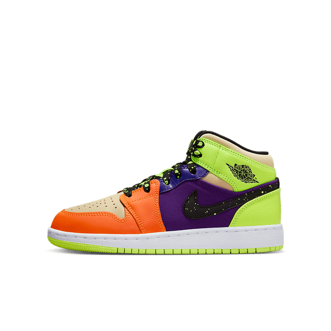 Air Jordan 1 Mid SE GS 'Volt Vivid Orange' FD8795-700