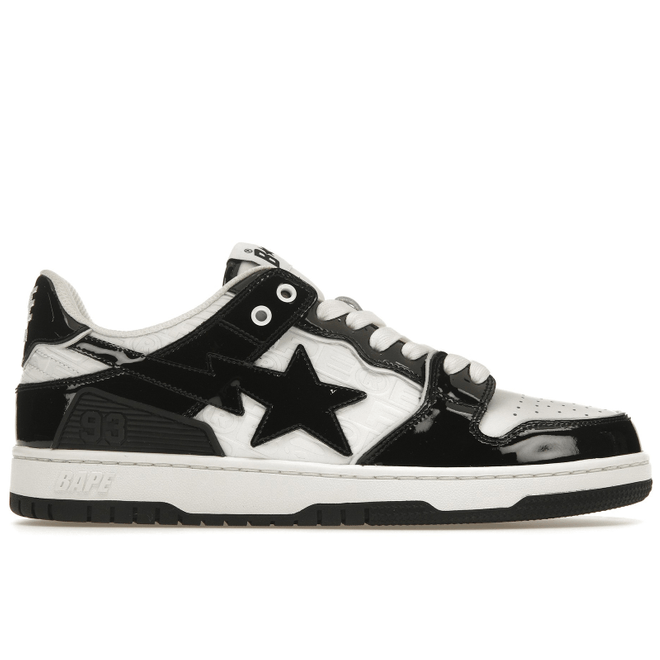 A Bathing Ape Bape SK8 Sta Panda Patent 001FWJ201003-BLK/1J20-191-003-BLK/1J20-291-003-BLK