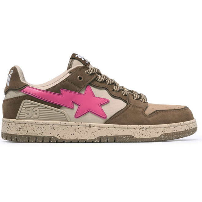 A Bathing Ape Bape SK8 Sta #6 Brown Pink 001FWJ201004_BRW