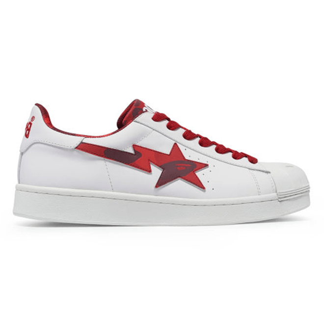 BAPE Skullsta M1 'White Red'