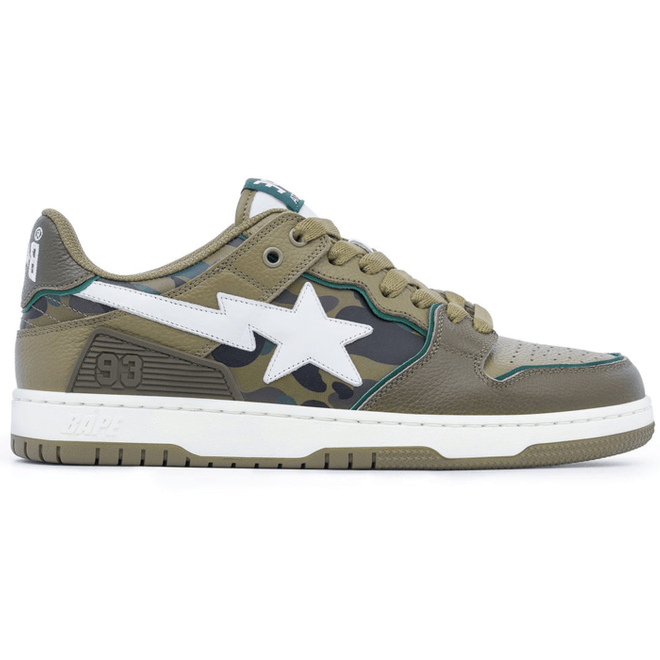 A Bathing Ape Sk8 Sta Olive Drab Green Camo