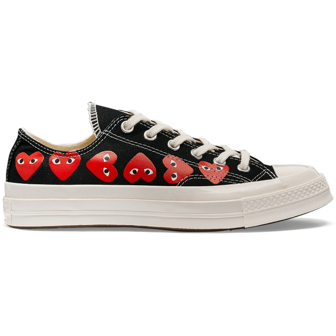 Converse Chuck Taylor All Star 70 Ox Comme des Garcons PLAY Multi-Heart Black A08149C/AZ-K126-001-1