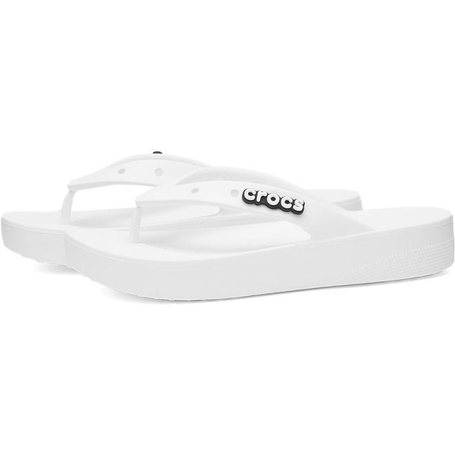 Crocs Women's Classic Platform Flip W White