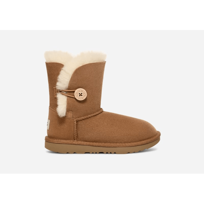 UGG Short Bailey Button II Boot Kids Brown 1017400K-CHE