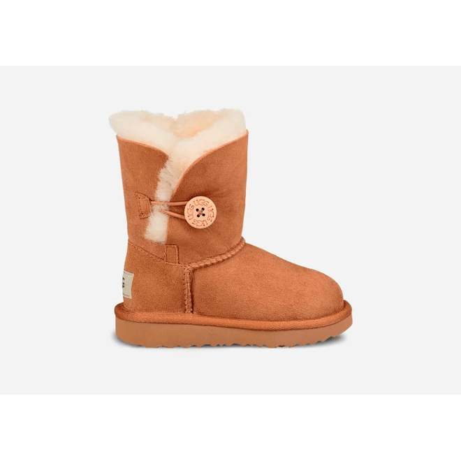 UGG Short Bailey Button II Boot Kids Brown