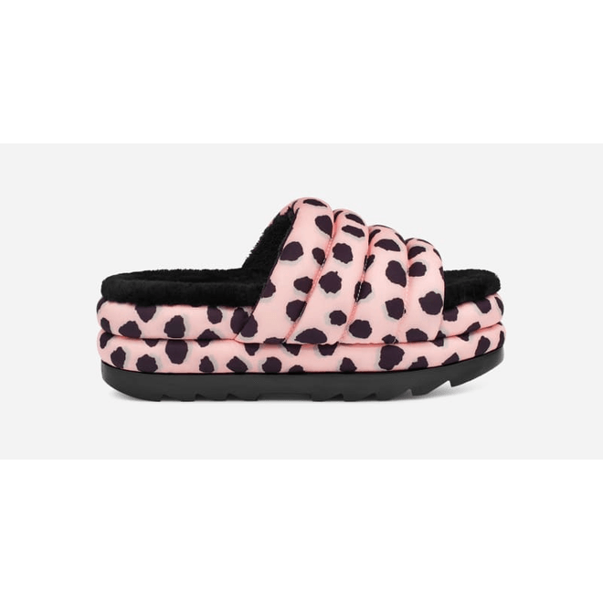 UGG Puft Cheetah Print Slide Women