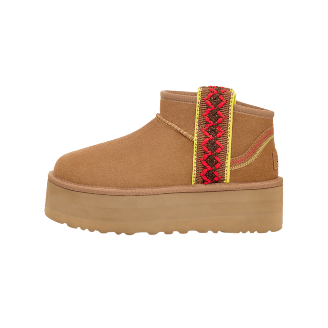 UGG Classic Ultra Mini Braided  Boots Chestnut 1138491-CHE