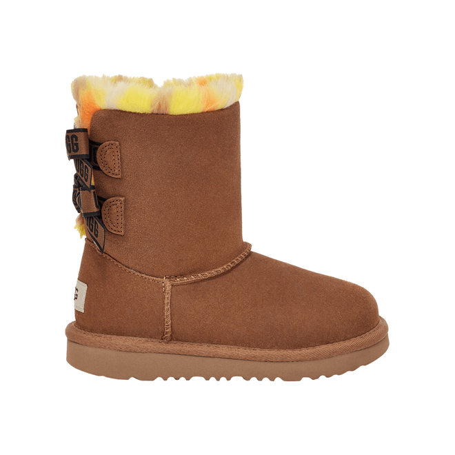 UGG Bailey Bow Plaid Punk Boot Chesnut (Toddler)