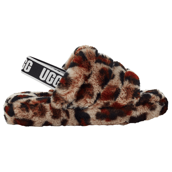 UGG Fluff Yeah Slide Leopard Amphora (Kids) 1110673K-AMP