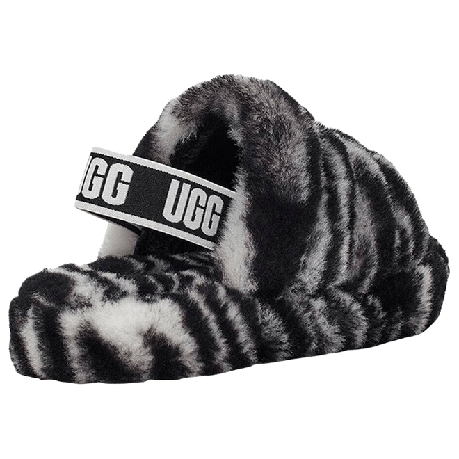 UGG Fluff Yeah Slide Zebra (Kids)