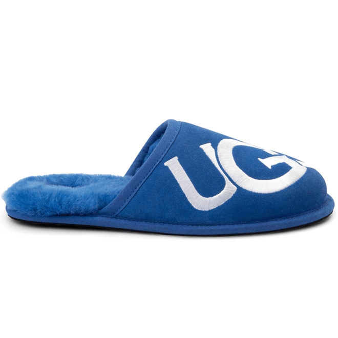 UGG Scuff Logo Slipper Classic Blue White