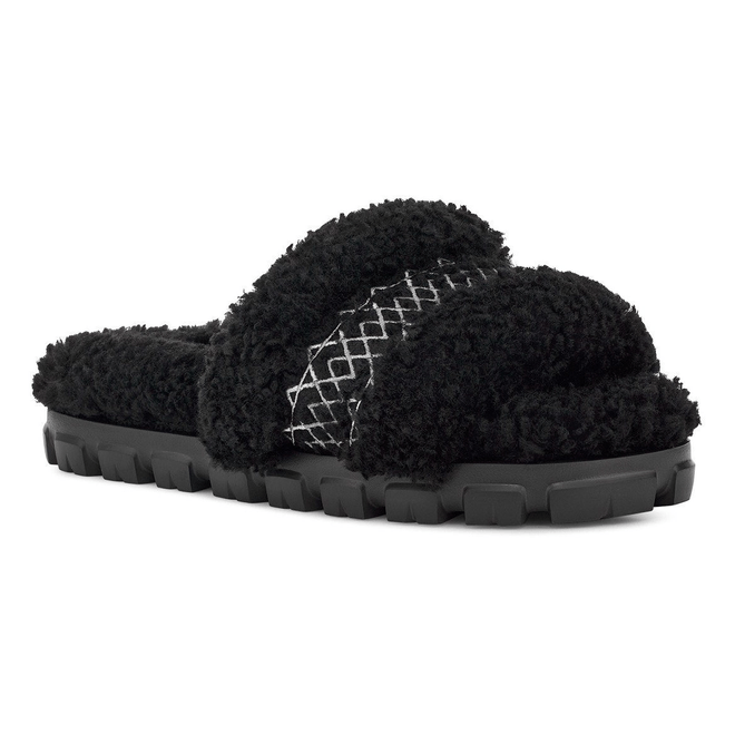 Cozetta UGG Braid Slipper Black