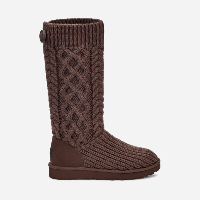 UGG Classic Cardi Cabled Knit Boot Brown