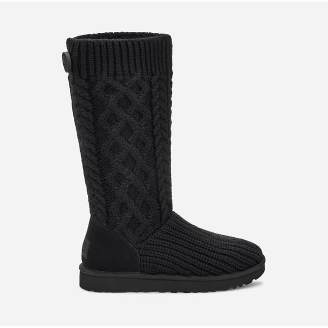 UGG Classic Cardi Cabled Knit Boot Black 1146010-BLK