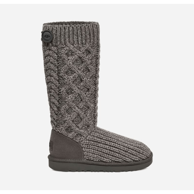 UGG Classic Cardi Cabled Knit Boot Grey