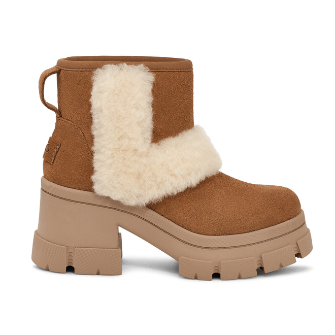 UGG Brooklyn Sunburst Heeled Boot Chestnut