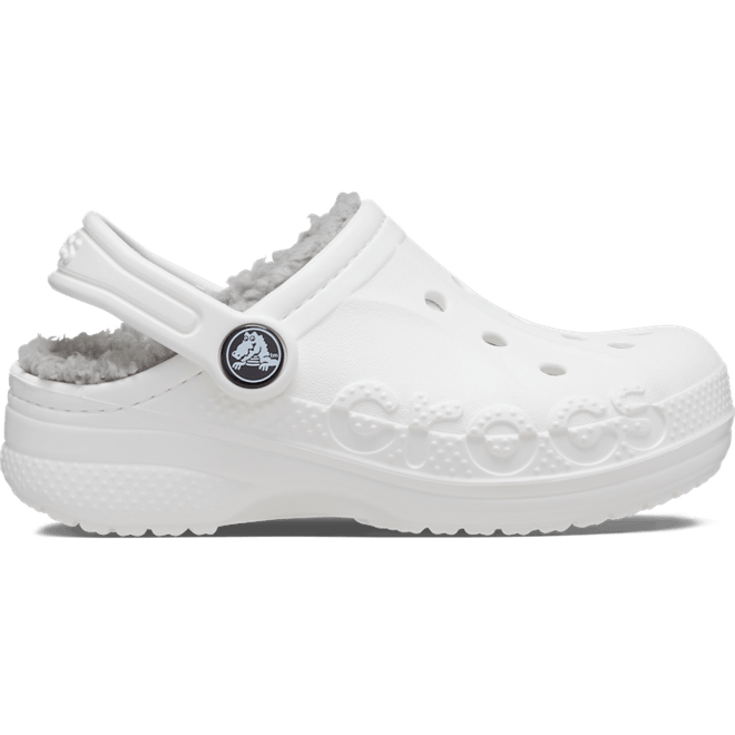 Crocs Baya Lined ClogsKinder White / Light Grey  207500-11H