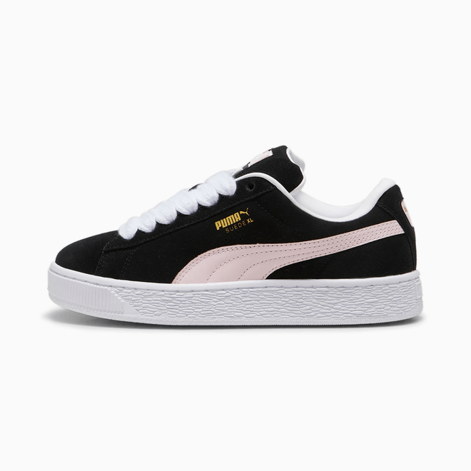 PUMA stamped-logo suede platform 395205