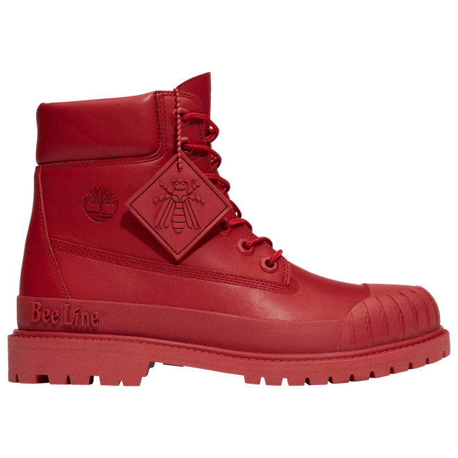 Timberland 6" Boot Premium Bee Line Rubber Toe WP Red Nubuck (Women's) TB0A5ZRY626