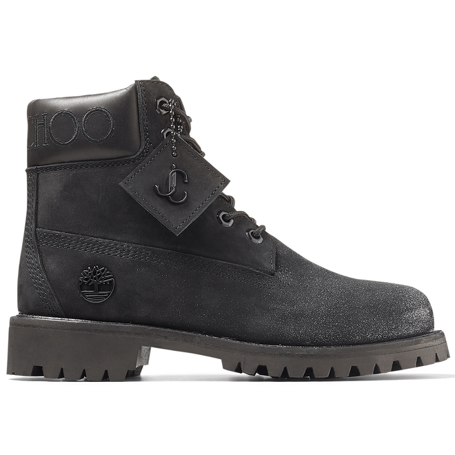 Timberland 6" Boot Jimmy Choo Premium Black Glitter (Women's) TB0A2JDZ001