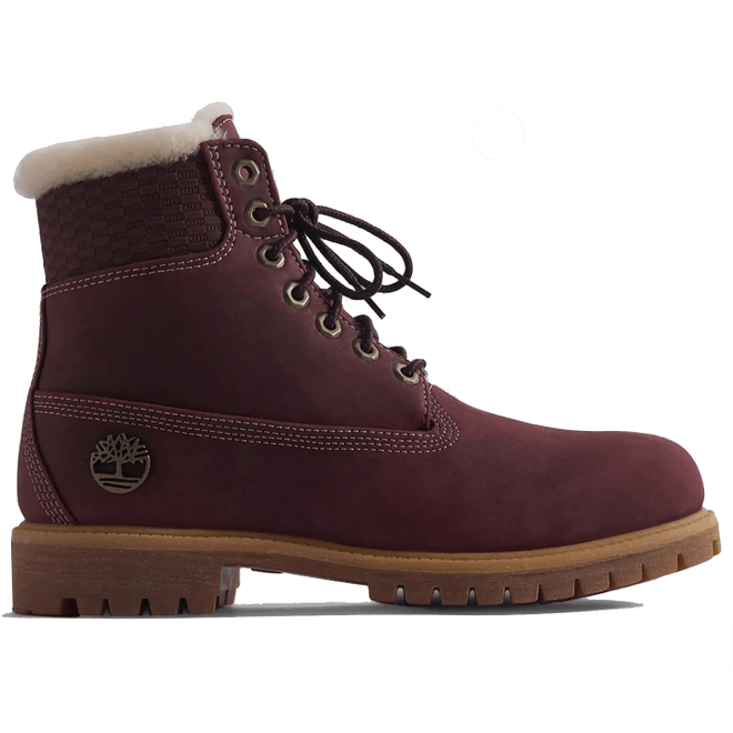 Timberland 6" Premium Shearling Boot Ronnie Fieg Kith Burgundy TB0A2PA2-506