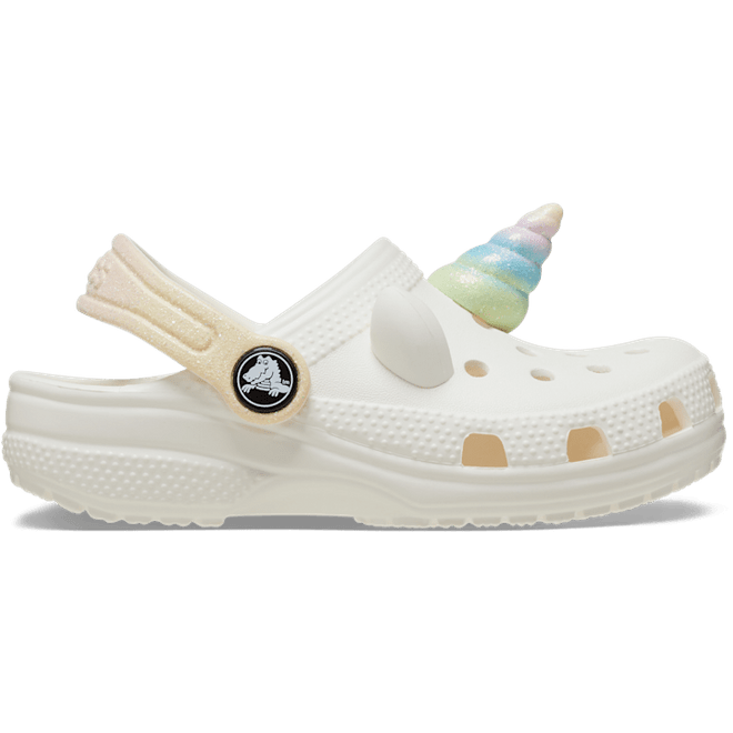 Crocs Kids Toddler Classic I AM Rainbow Unicorn Clogs Chalk 