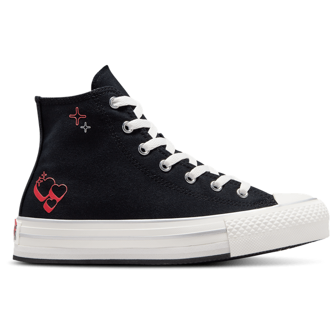 Converse Chuck Taylor All Star Eva Lift Platform Y2K Heart Black A09121C